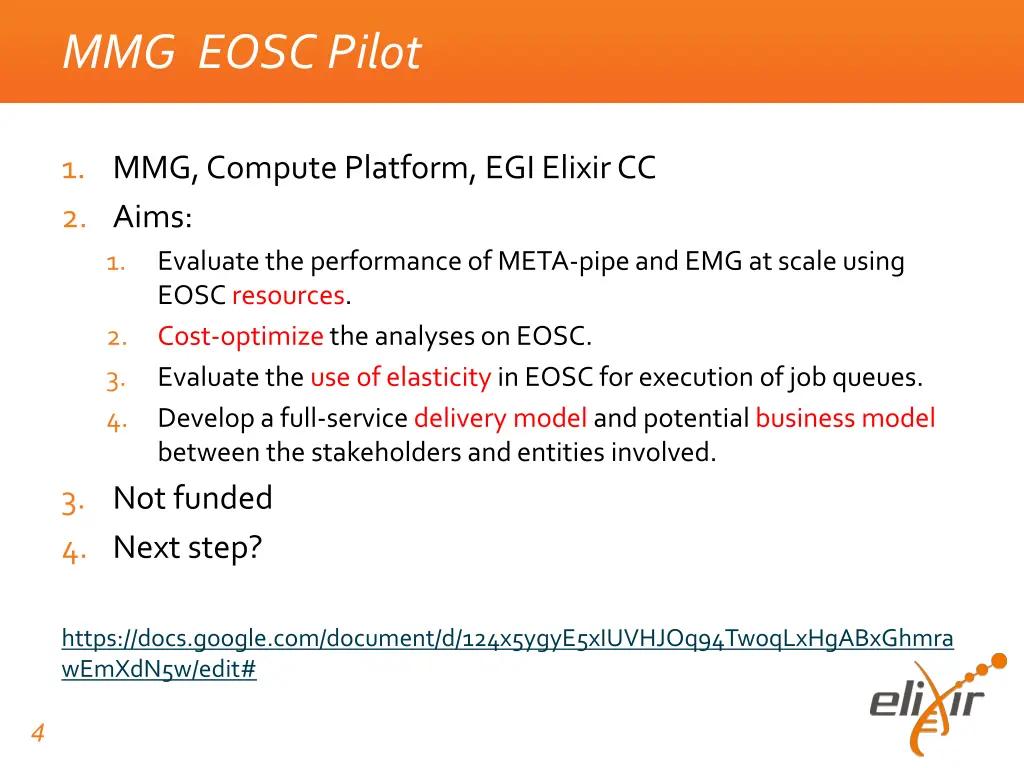 mmg eosc pilot