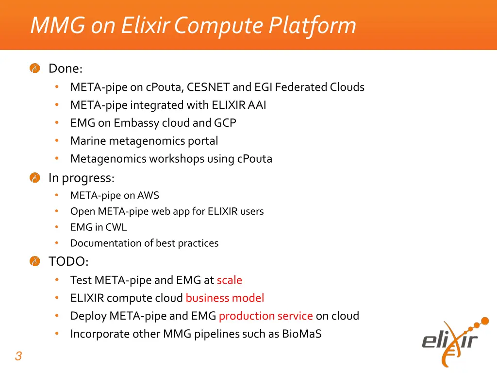 mmg on elixir compute platform