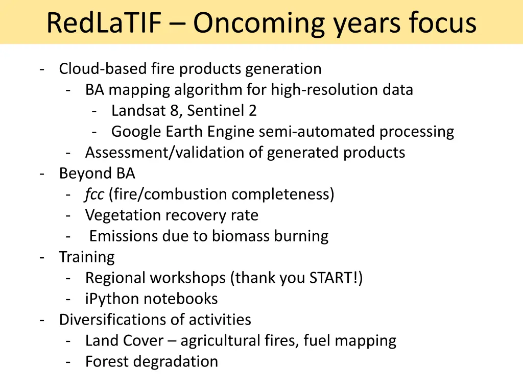 redlatif oncoming years focus