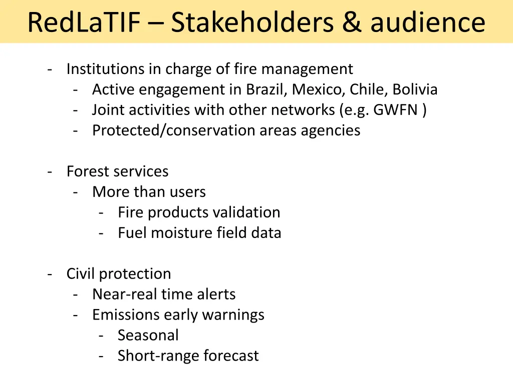 redlatif stakeholders audience