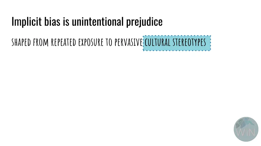implicit bias is unintentional prejudice
