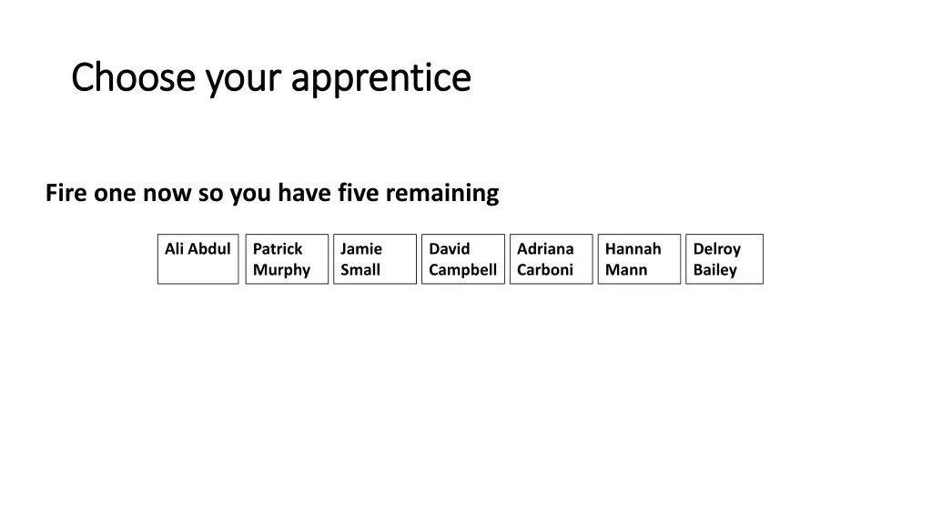 choose your apprentice choose your apprentice 3