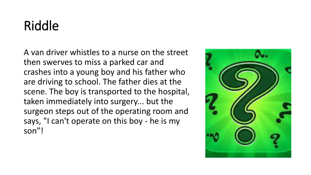 riddle riddle 1