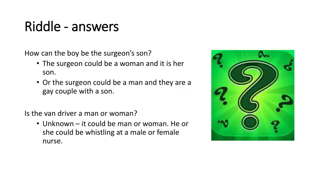 riddle riddle answers answers