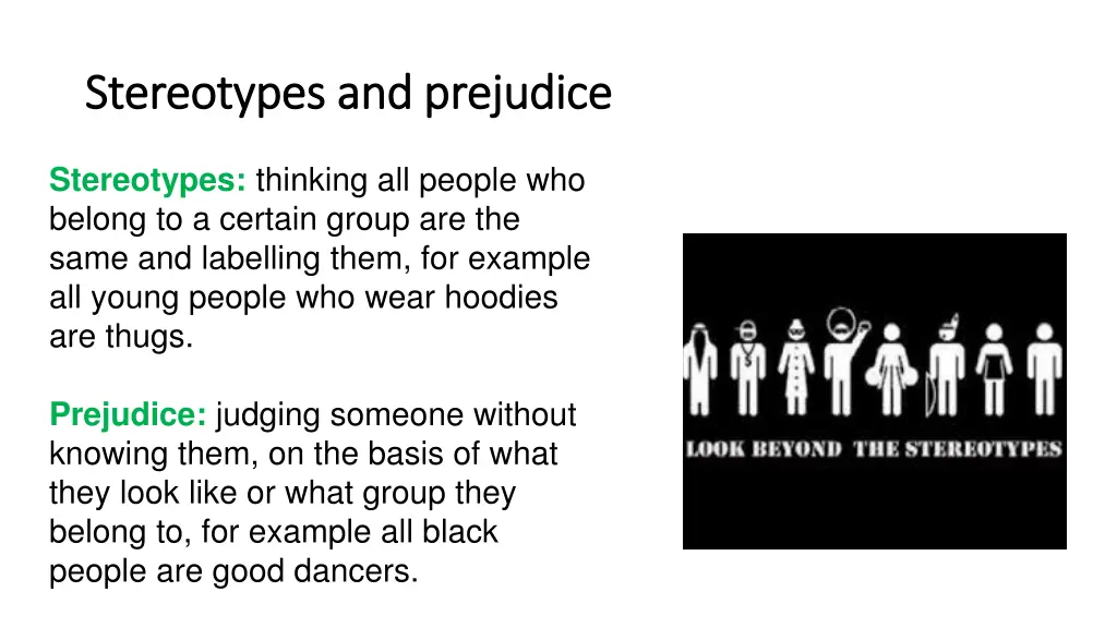 stereotypes and prejudice stereotypes