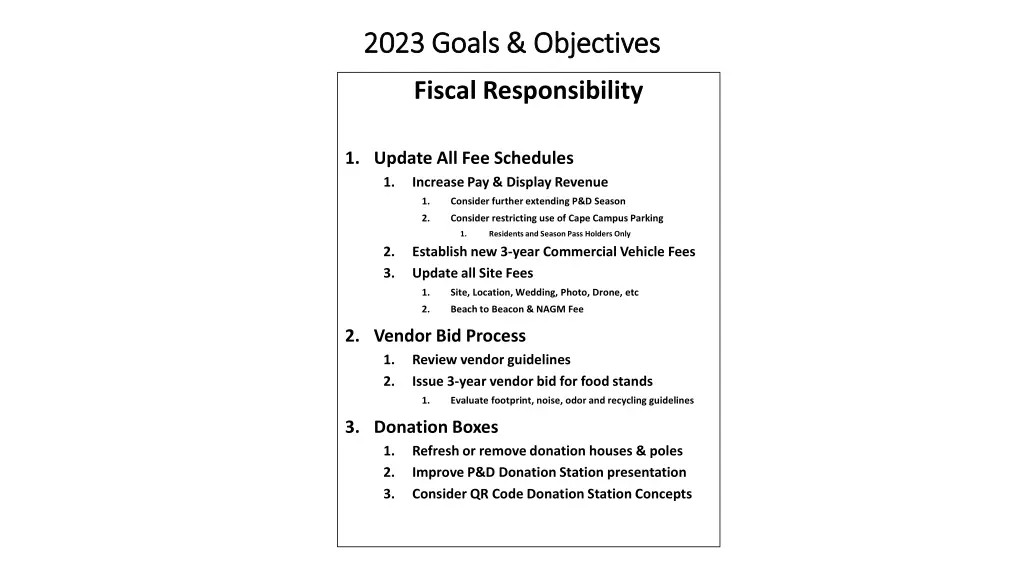 2023 goals objectives 2023 goals objectives 2