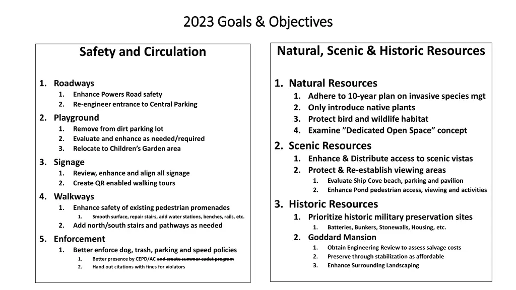 2023 goals objectives 2023 goals objectives