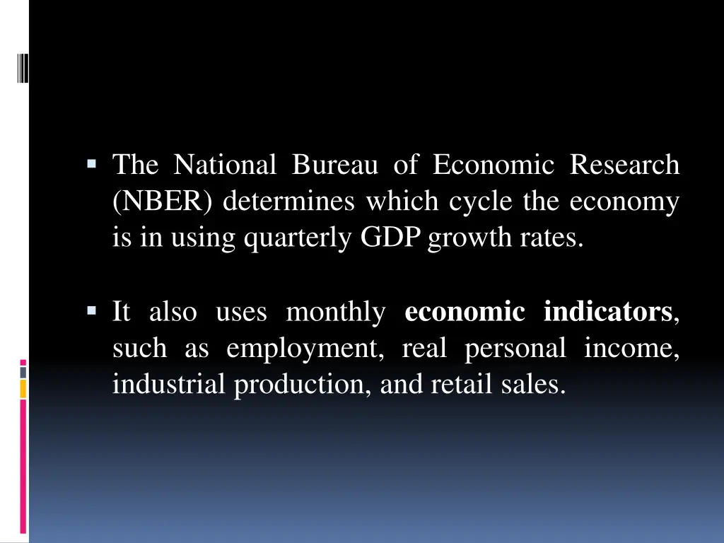 the national bureau of economic research nber
