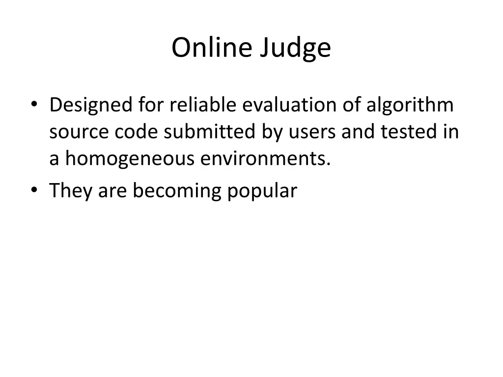 online judge