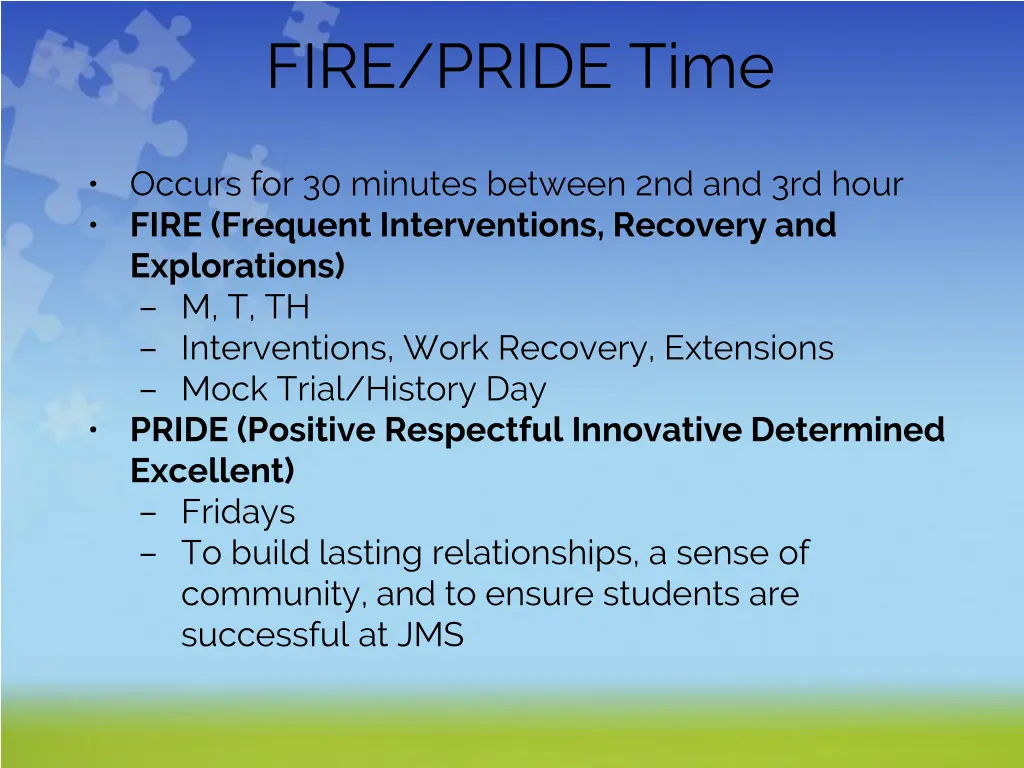 fire pride time