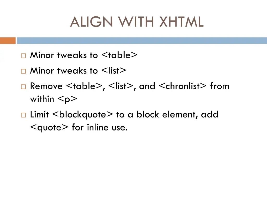 align with xhtml