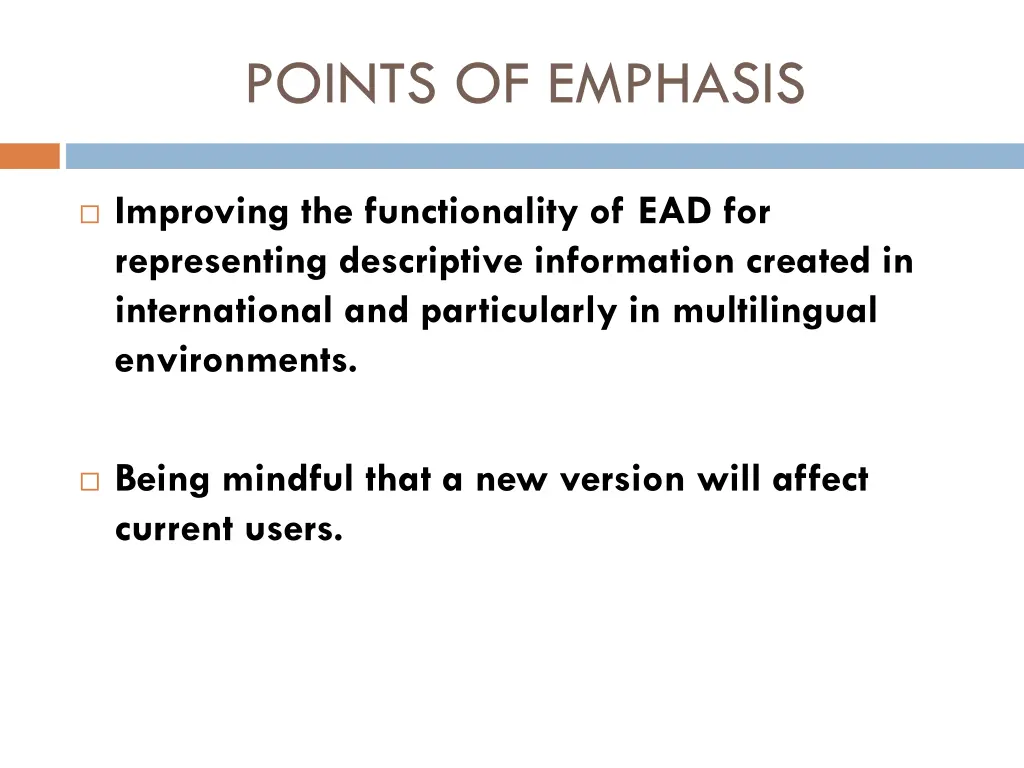 points of emphasis 1