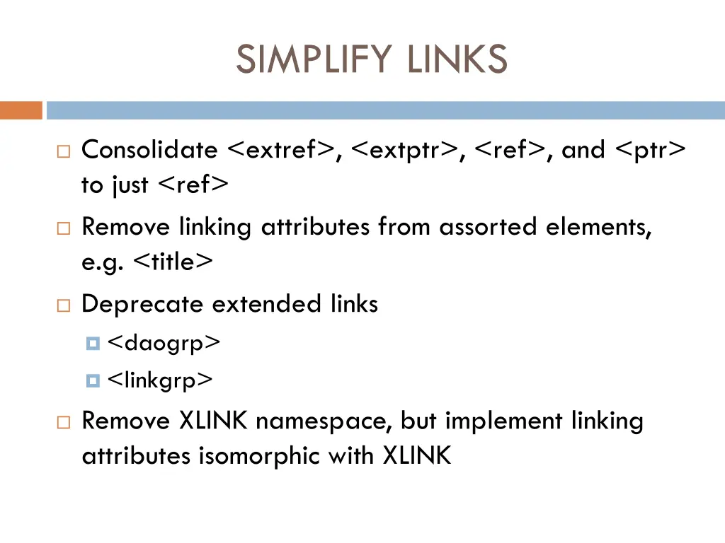 simplify links
