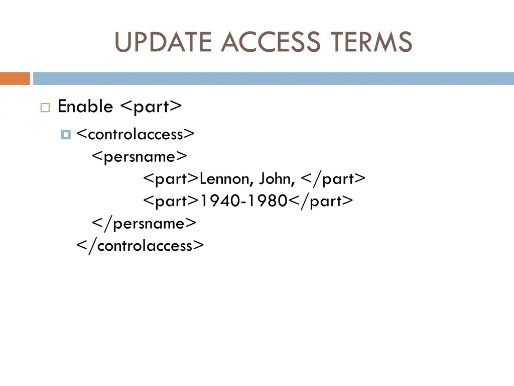 update access terms 1