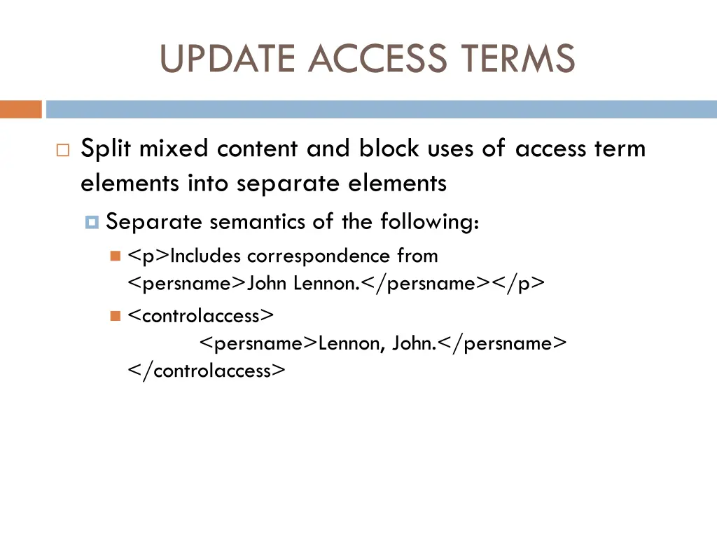 update access terms