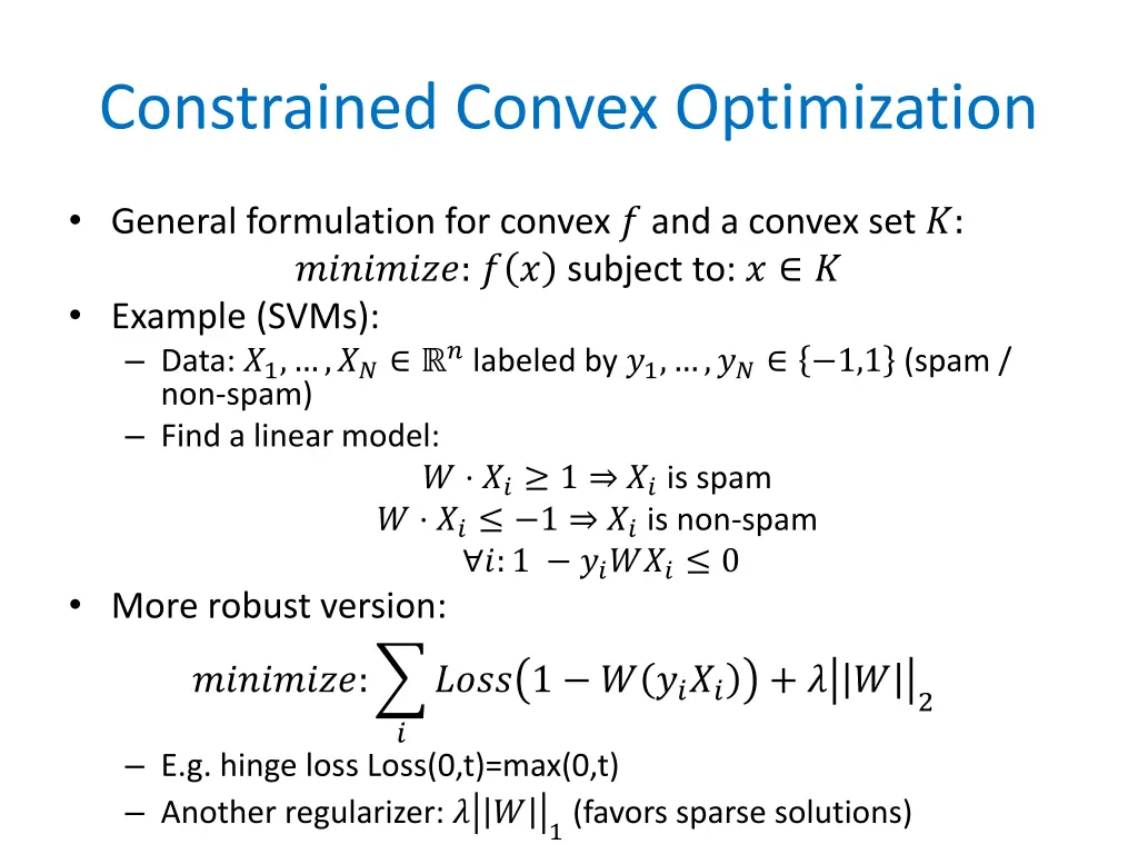 constrained convex optimization 1
