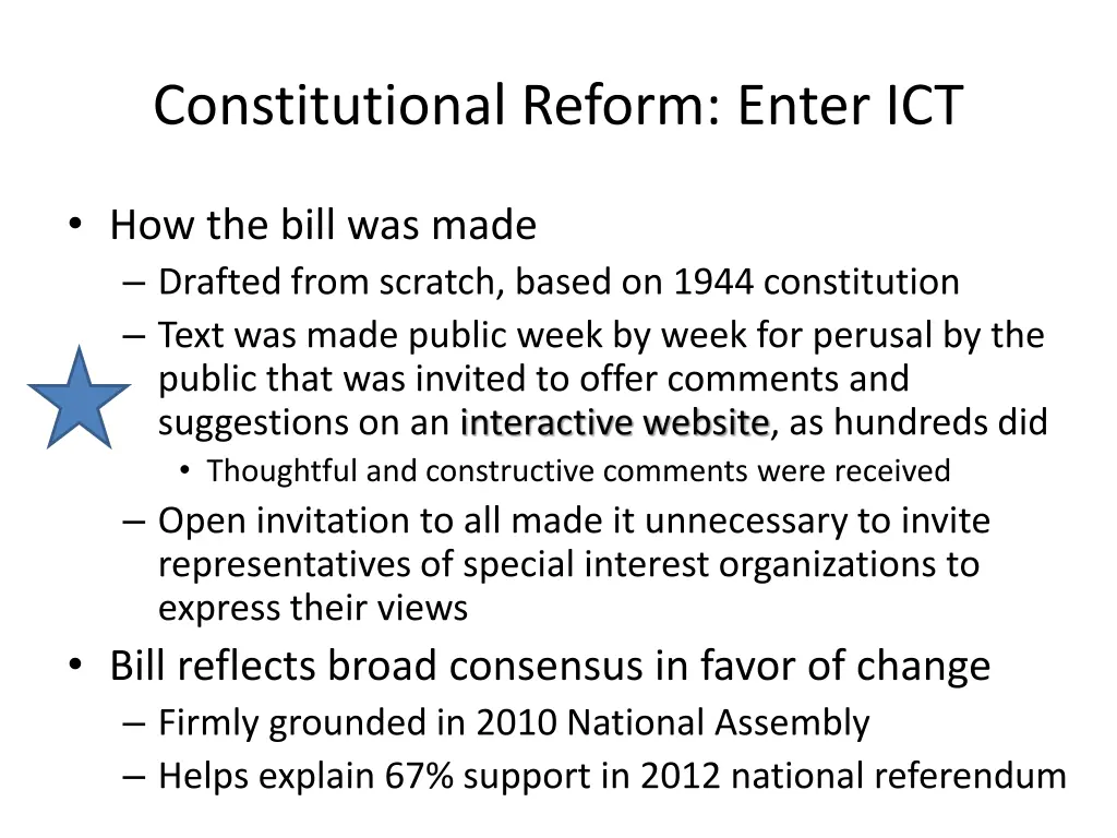 constitutional reform enter ict