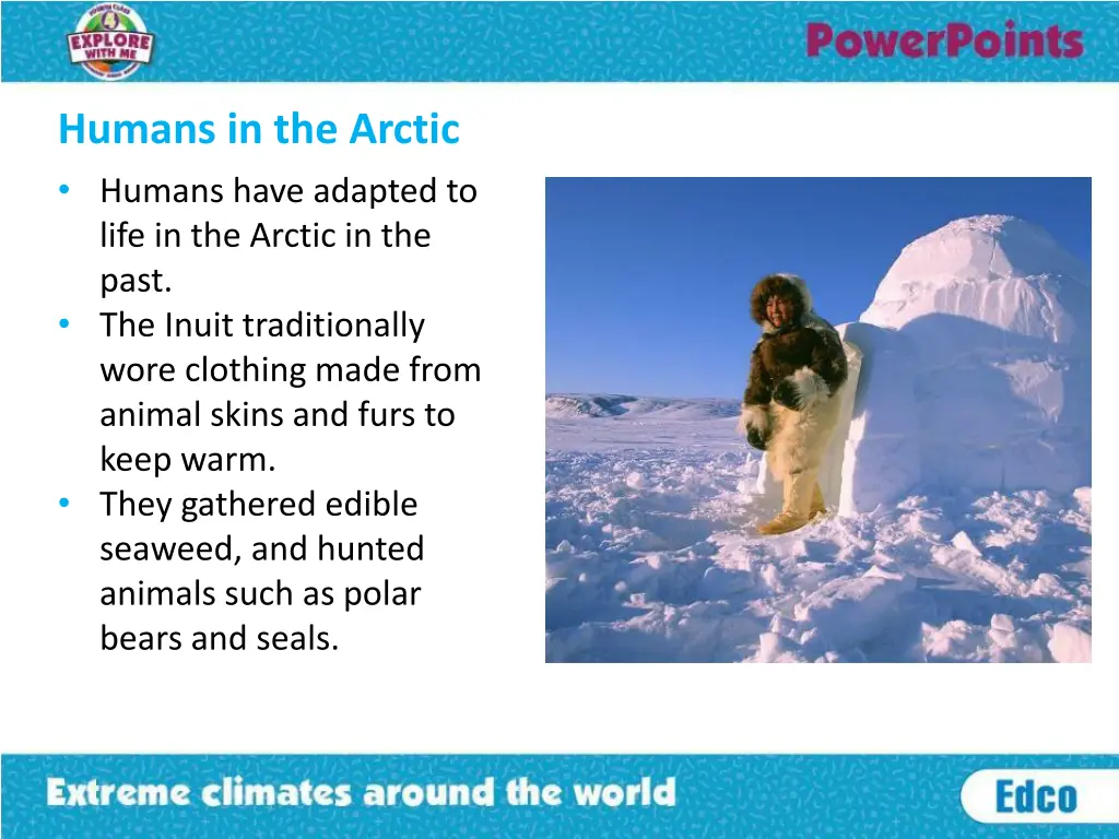 humans in the arctic humans have adapted to life