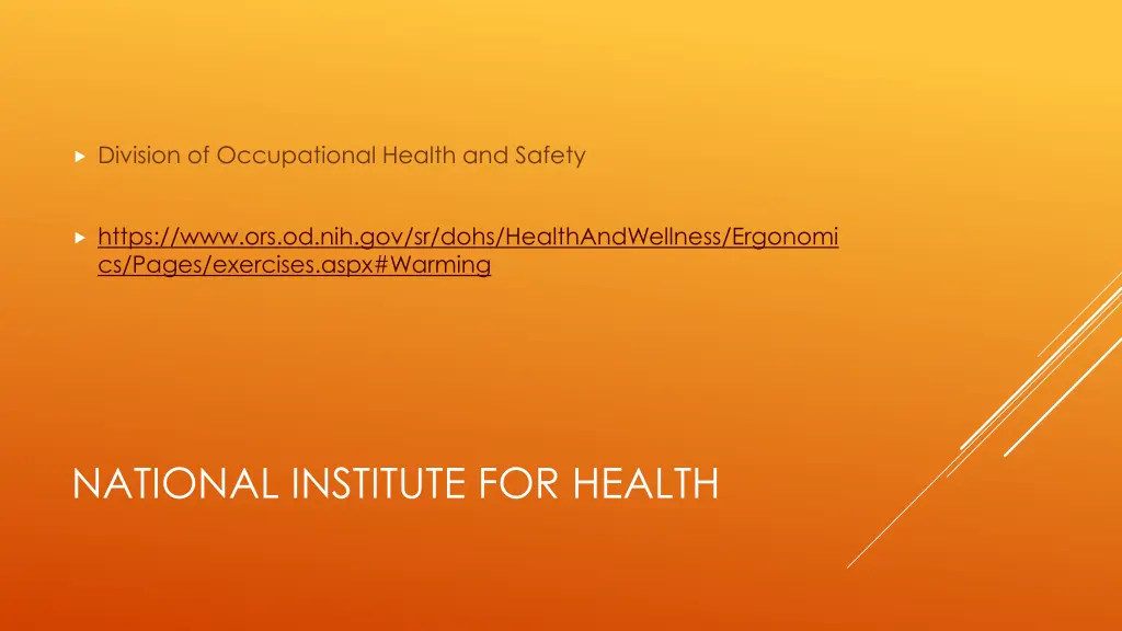 division of occupational health and safety