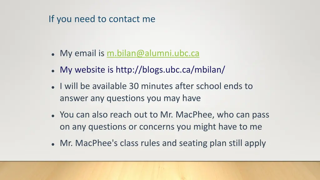 if you need to contact me