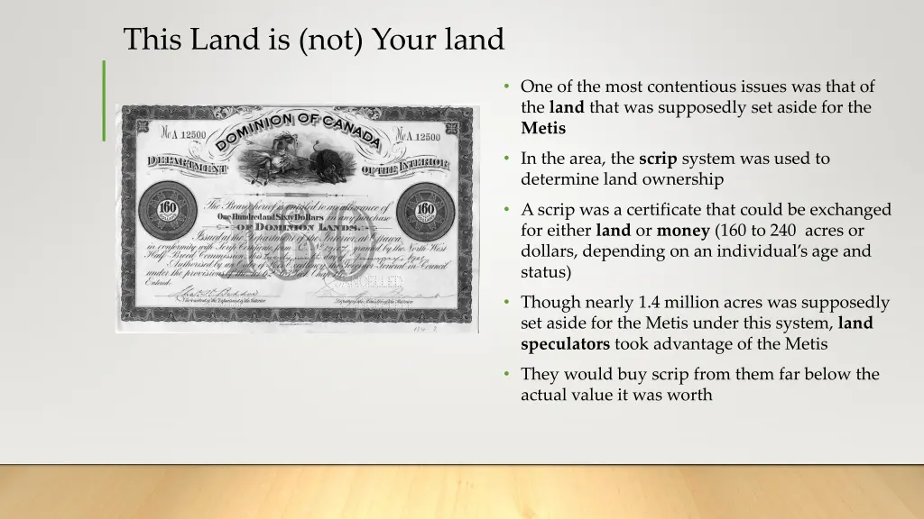 this land is not your land