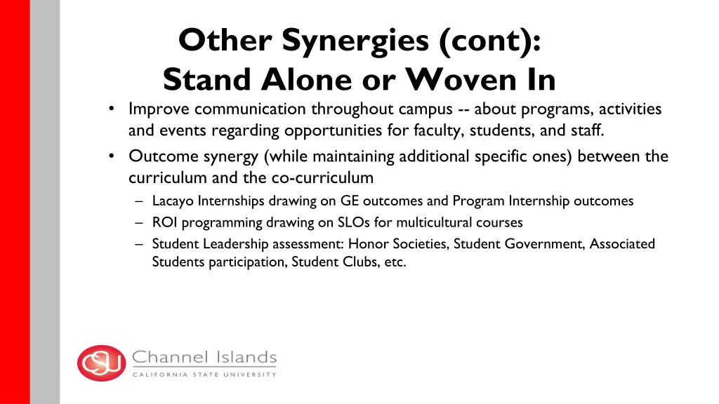 other synergies cont stand alone or woven