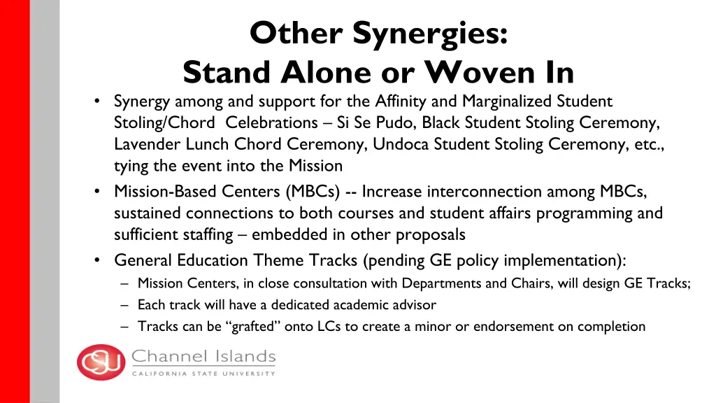 other synergies stand alone or woven in synergy