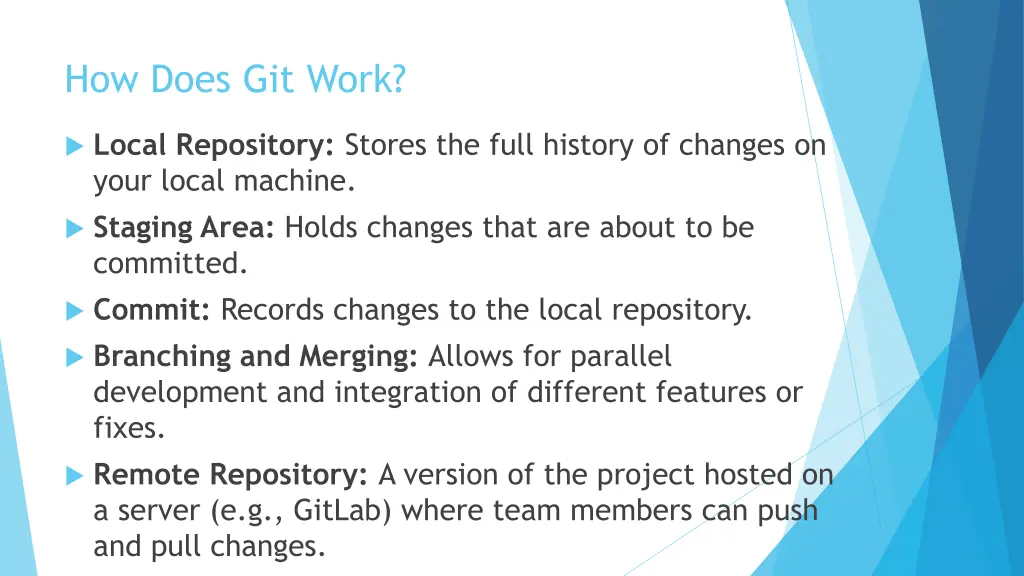 how does git work