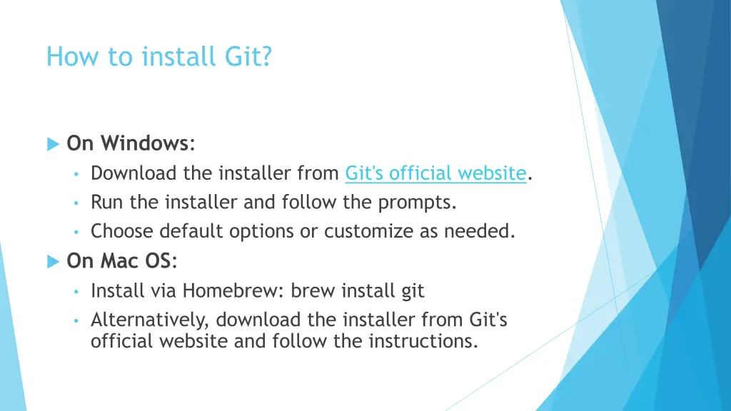 how to install git