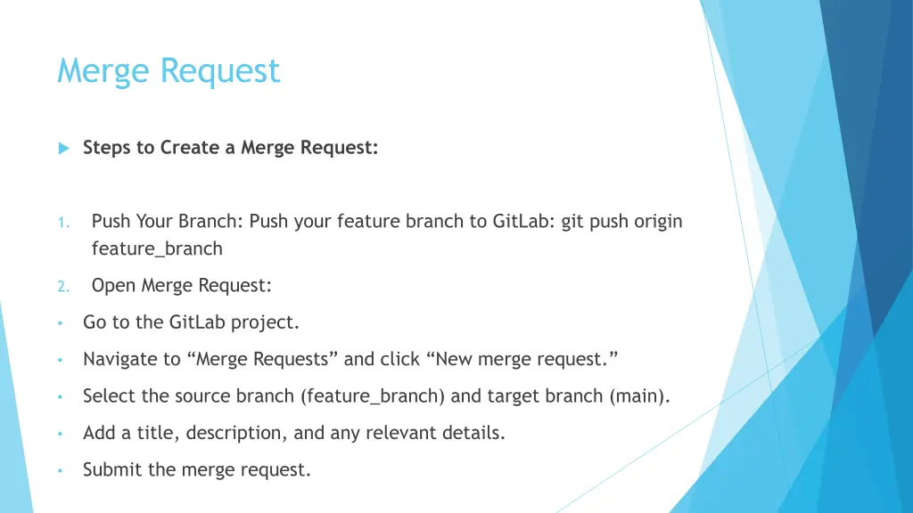 merge request