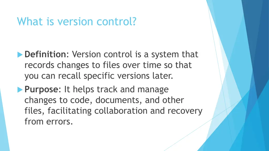 what is version control