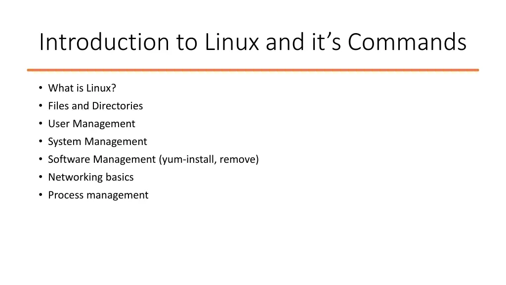 introduction to linux and it s commands