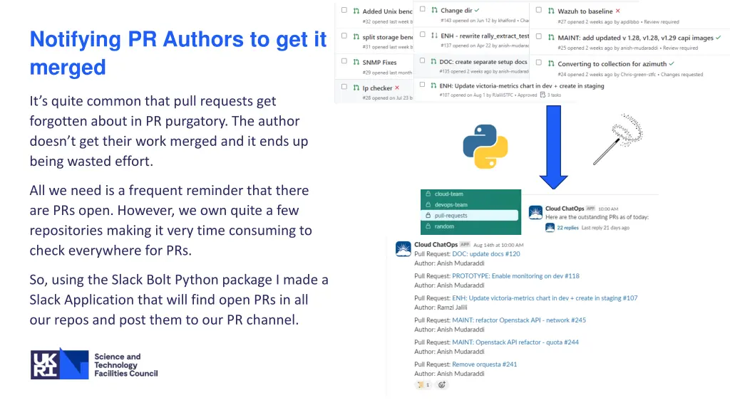 notifying pr authors to get it merged