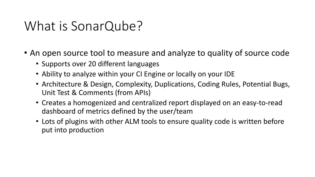 what is sonarqube
