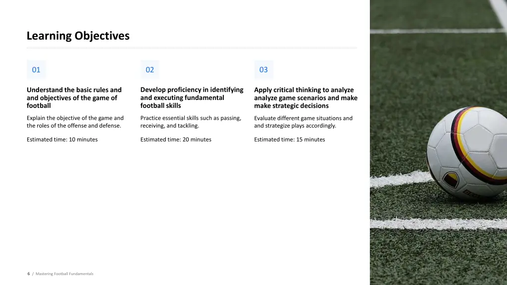 learning objectives