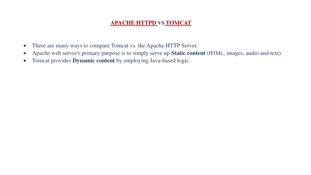 apache httpd vs tomcat