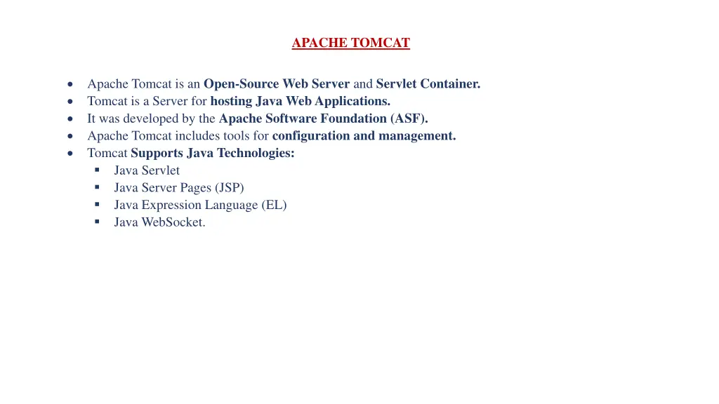 apache tomcat