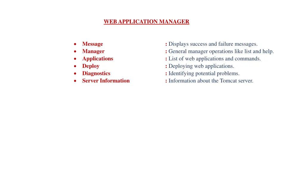 web application manager