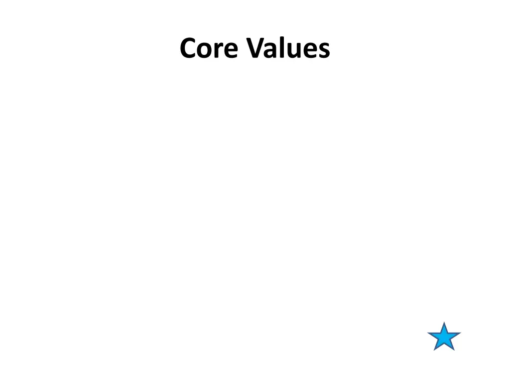 core values
