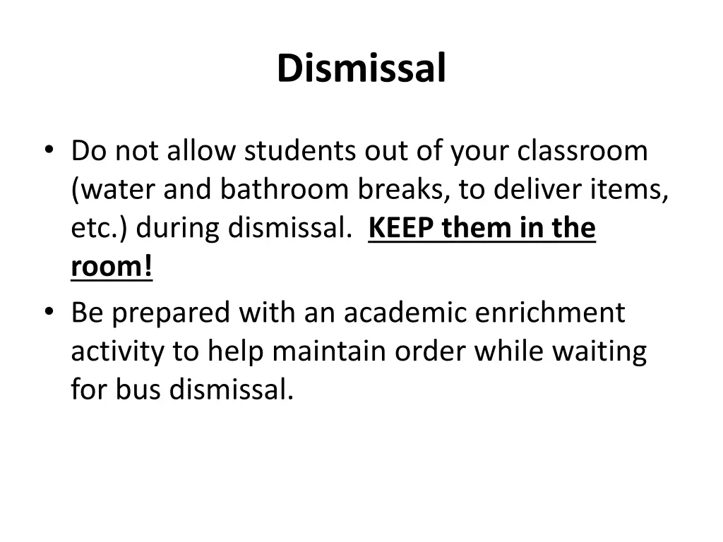 dismissal 1