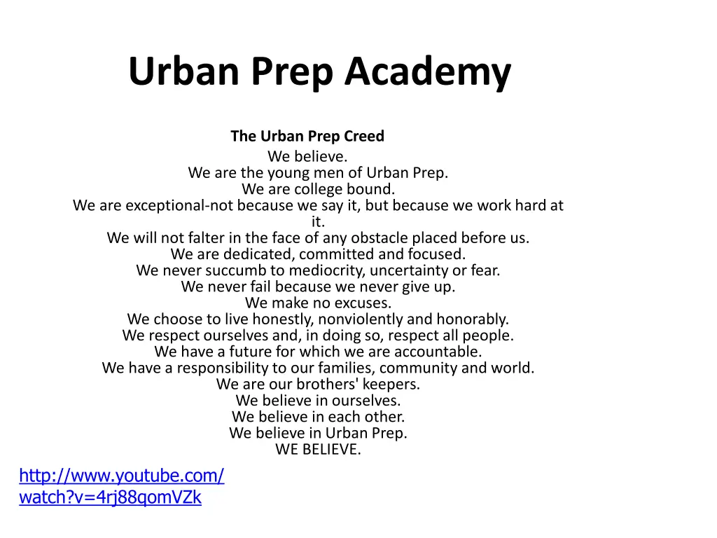 urban prep academy