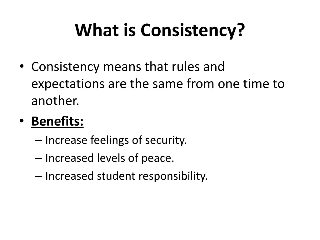 what is consistency