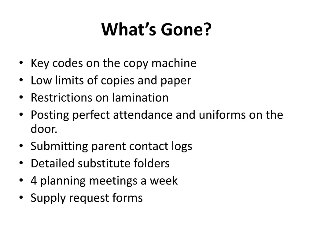 what s gone
