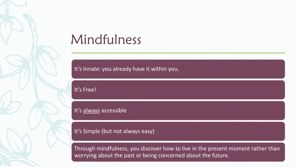 mindfulness