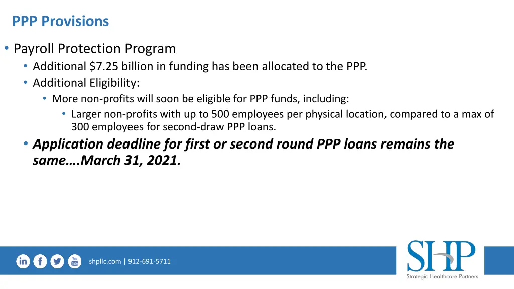 ppp provisions