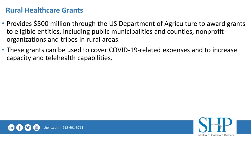 rural healthcare grants