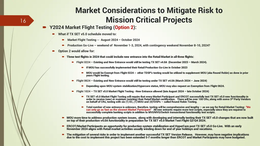 market considerations to mitigate risk to mission 3