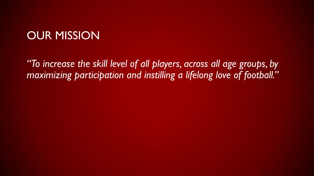 our mission