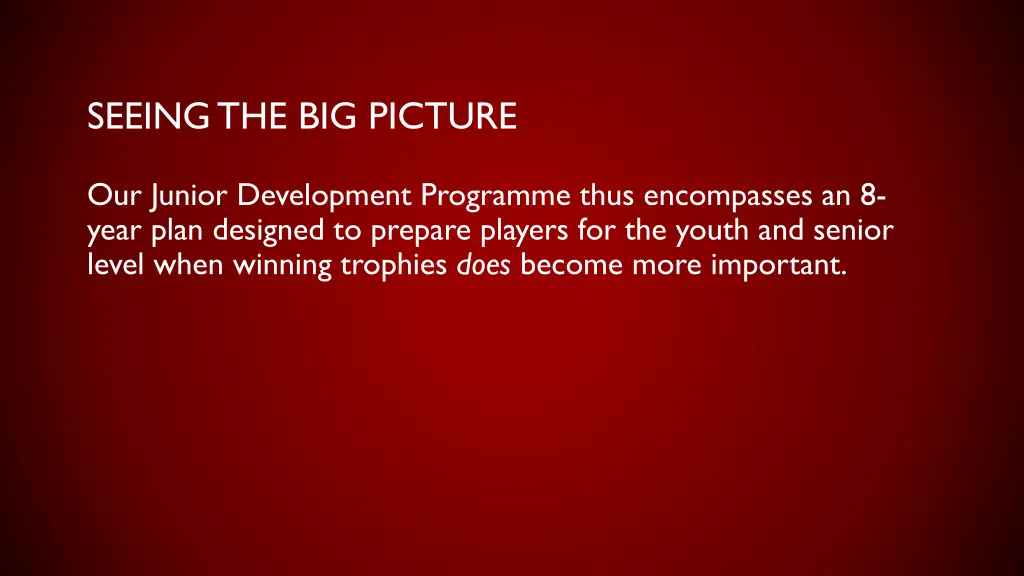 seeing the big picture
