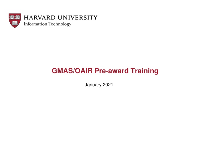 gmas oair pre award training